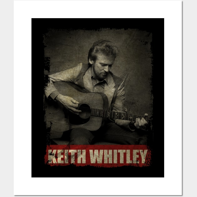 TEXTURE ART-Keith Whitley - RETRO STYLE 1 Wall Art by ZiziVintage